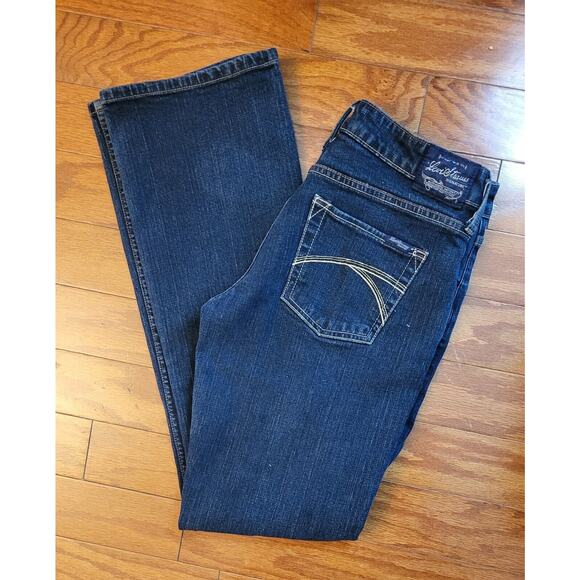 Levi Strauss Women’s Signature Bootcut Blue Misses Size 4 Denim Jeans - Picture 9 of 14